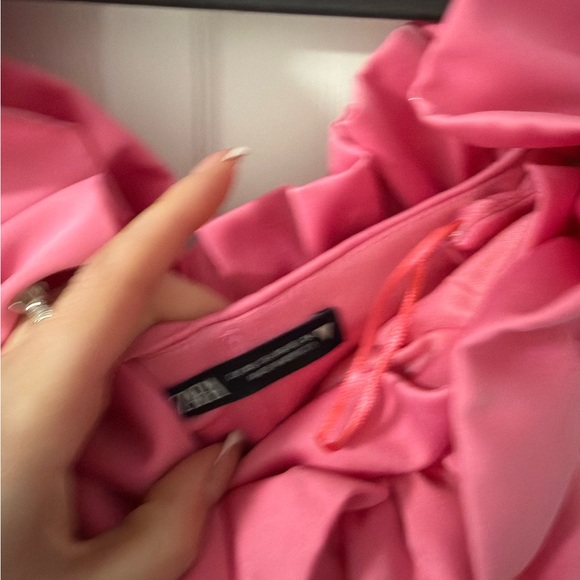 Zara Vibrant Pink Ruffle Mini Dress - Picture 6 of 6